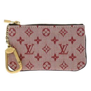 Louis Vuitton Red Monogram Mini Pochette Cles Coin Case M92238 CA0062 145972